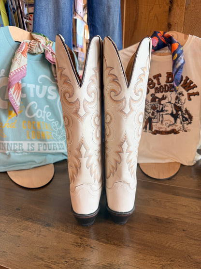 Old West Toasted Marshmallow Crème Boots