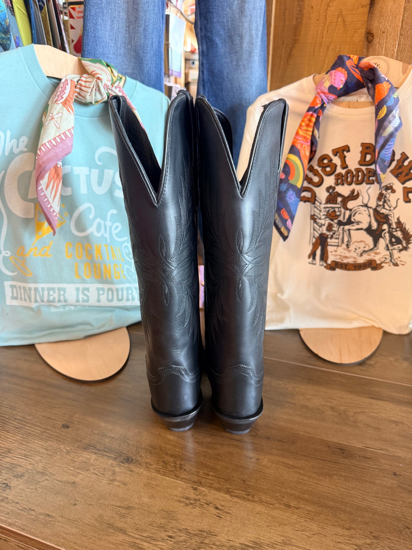 Old West Black Sesame Boots