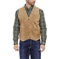 Cripple Creek Light Brown Suede Leather Vest