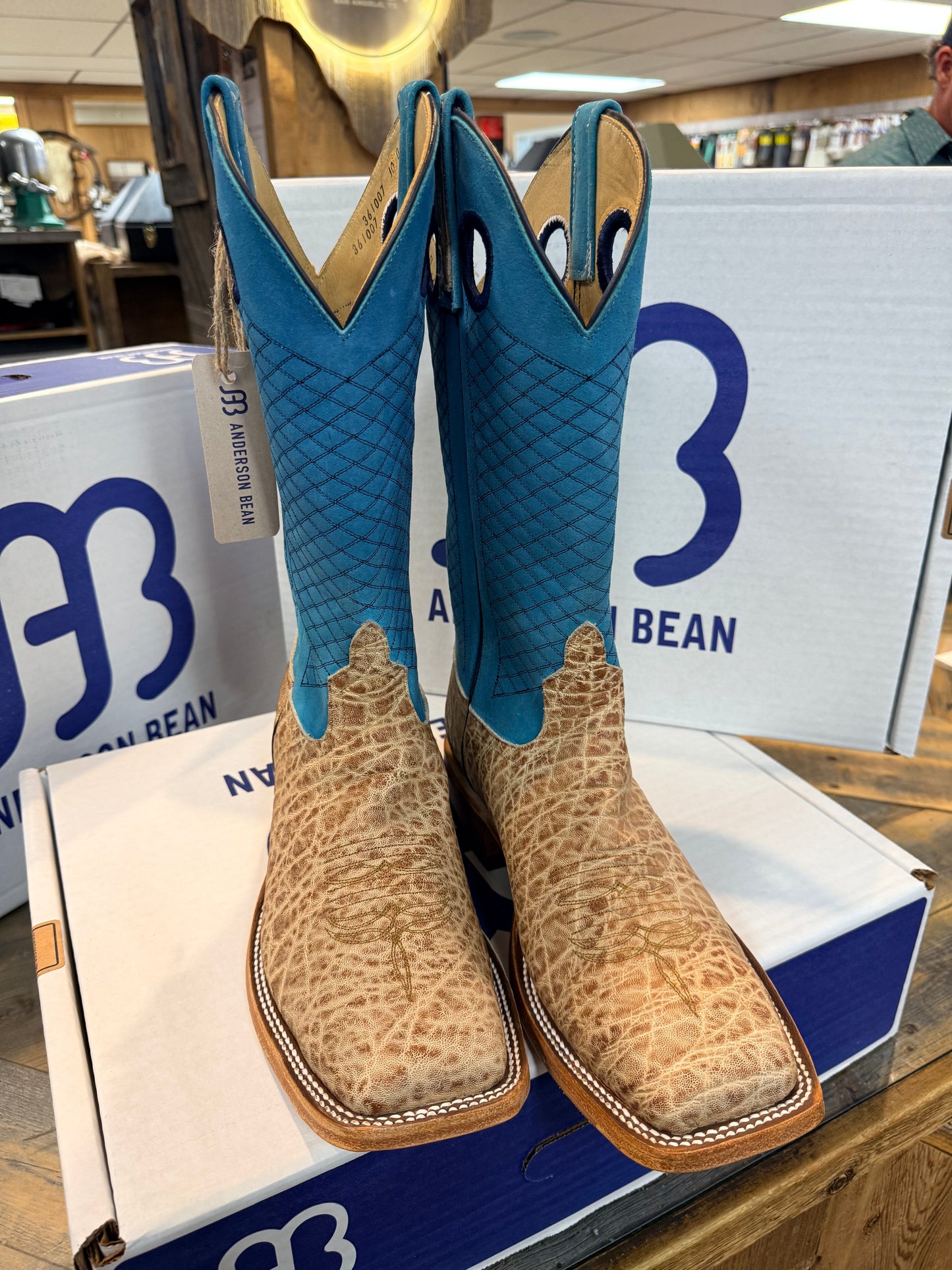 Mr. Boots Exclusive Anderson Bean The Turquoise Tusker Boots