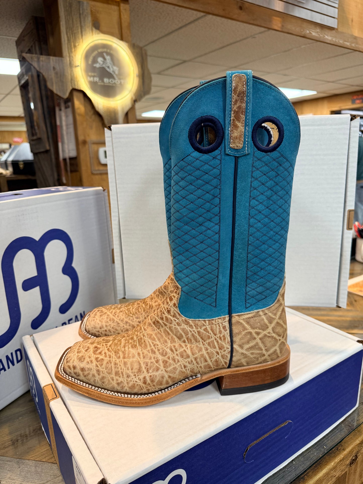 Mr. Boots Exclusive Anderson Bean The Turquoise Tusker Boots