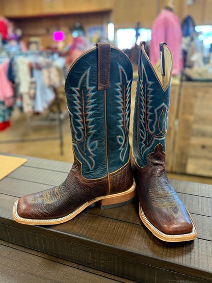 Anderson Bean Mike Tyson Bison Teal Fainting Goat Boots