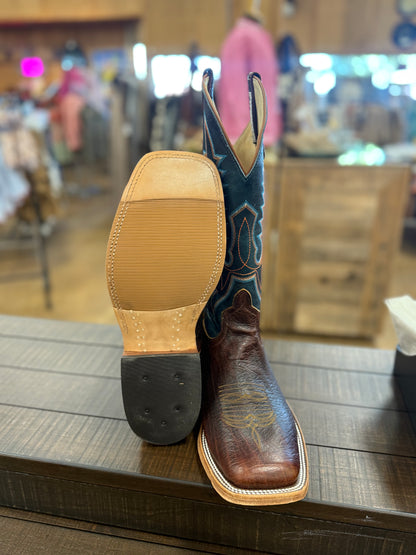 Anderson Bean Mike Tyson Bison Teal Fainting Goat Boots