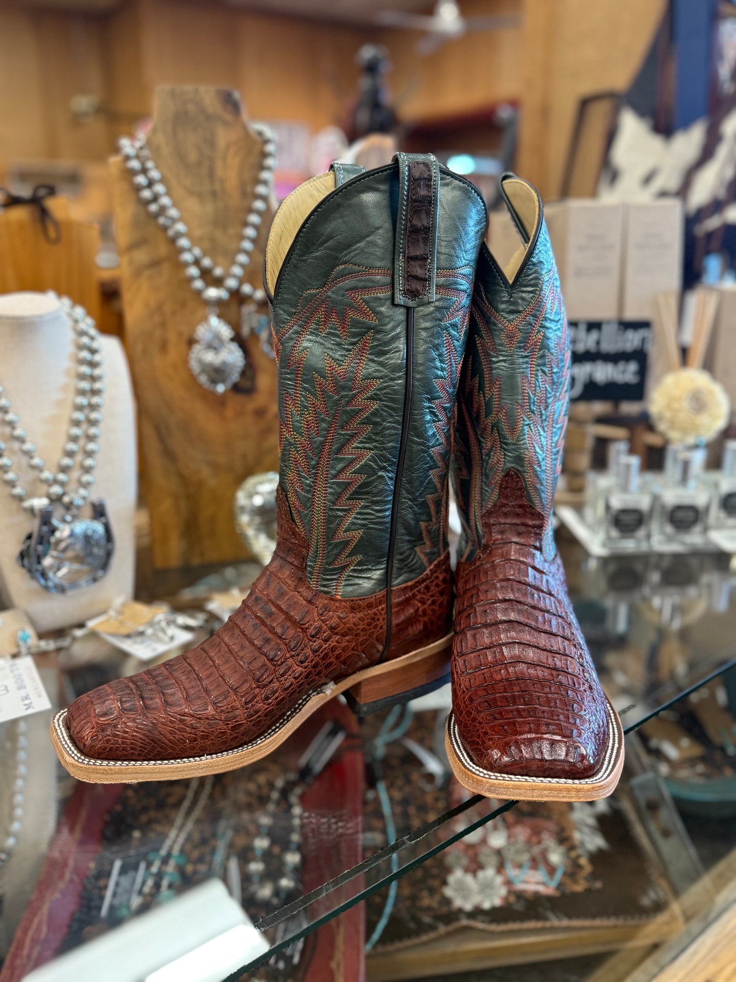 Anderson Bean Rust Lux Caiman Boots