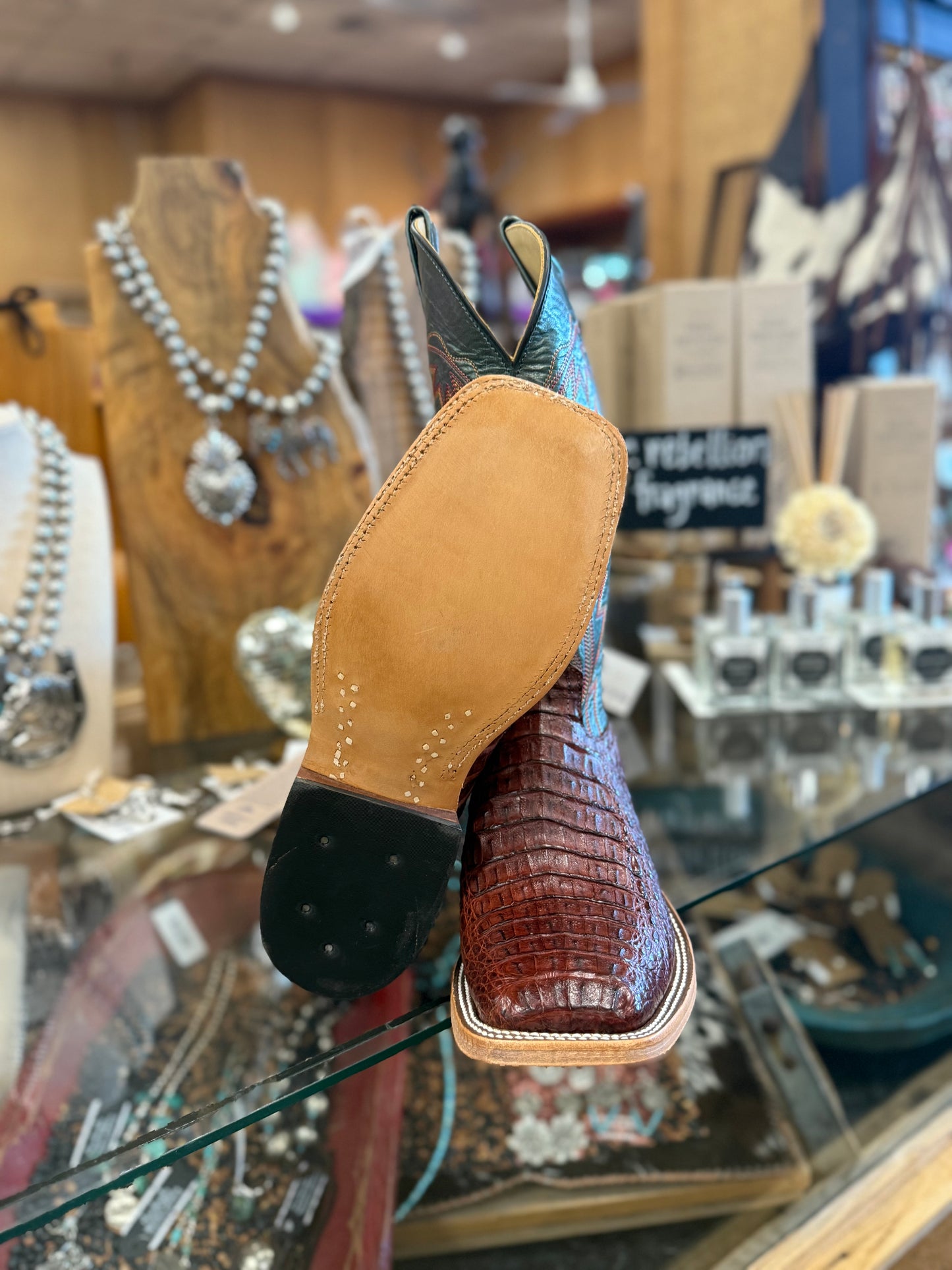 Anderson Bean Rust Lux Caiman Boots