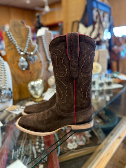 Resistol Chocolate Roughout Boots