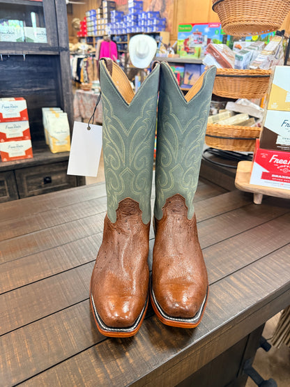 Fenoglio Brown Belly Ostrich Boots