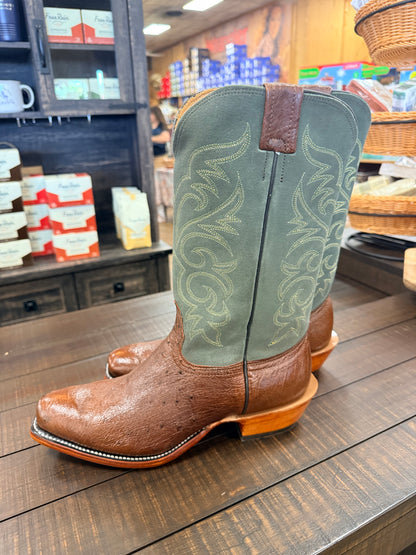 Fenoglio Brown Belly Ostrich Boots
