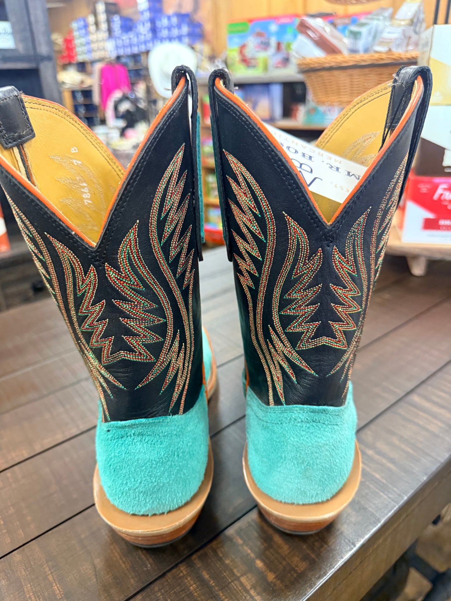 Fenoglio Women's Turquoise Roughout Boots
