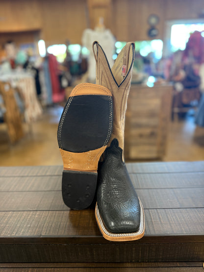 Anderson Bean Black Oiled Shoulder Boots