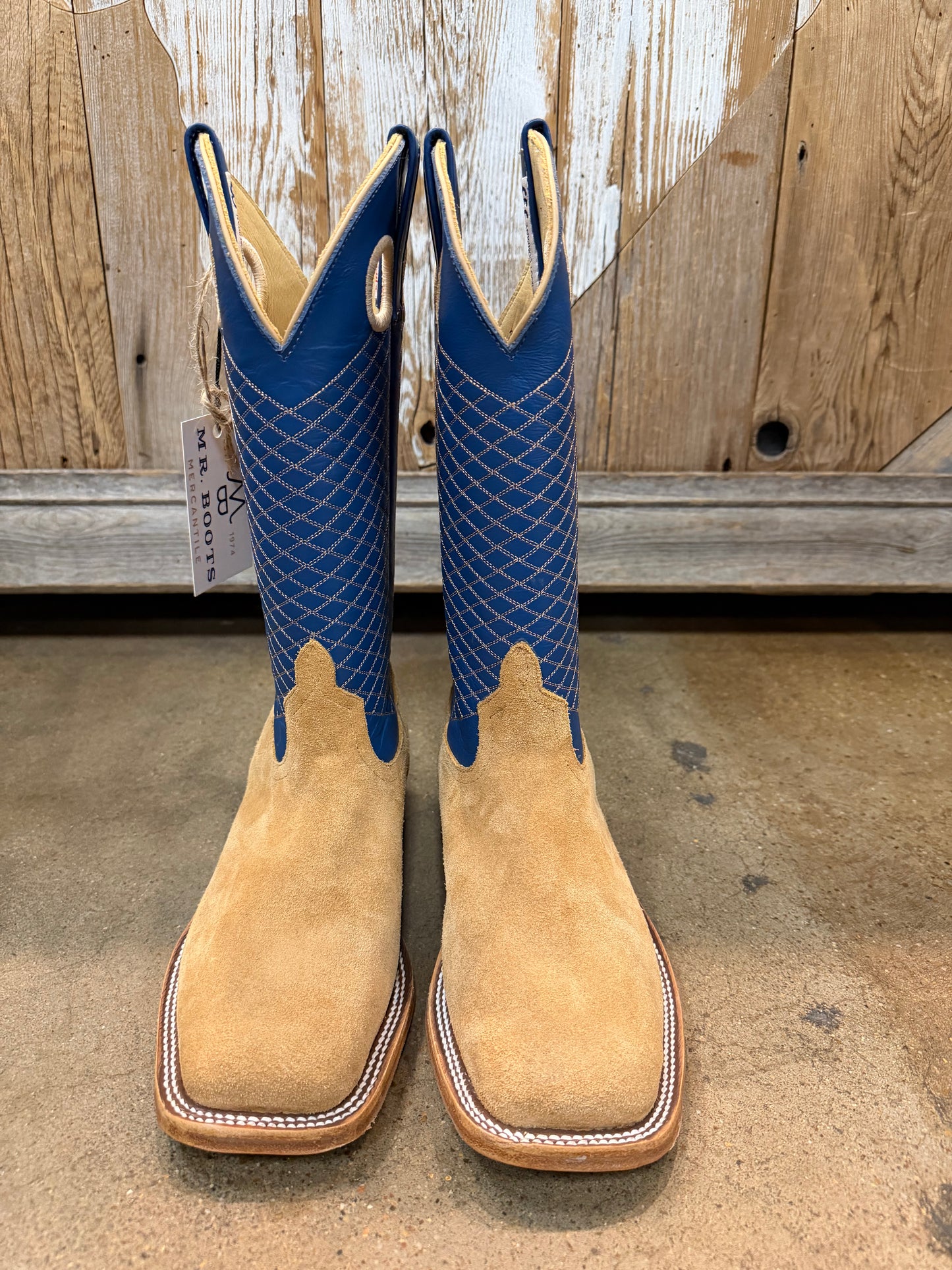 Mr. Boots Exclusive Anderson Bean Lickity Split Royal Blue Boots