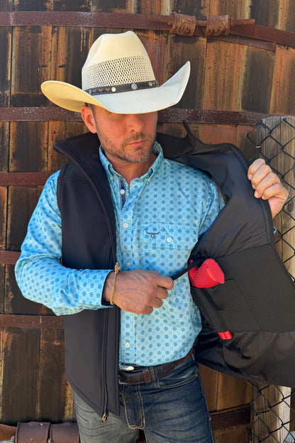 Drover Cowboy Threads Concealed Carry Softshell Vest