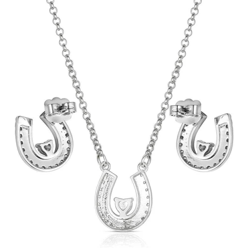 Montana Silversmith Lovely and Lucky Horseshoe Jewelry Set