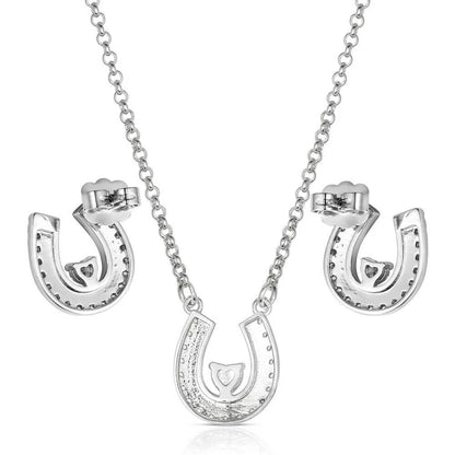 Montana Silversmith Lovely and Lucky Horseshoe Jewelry Set