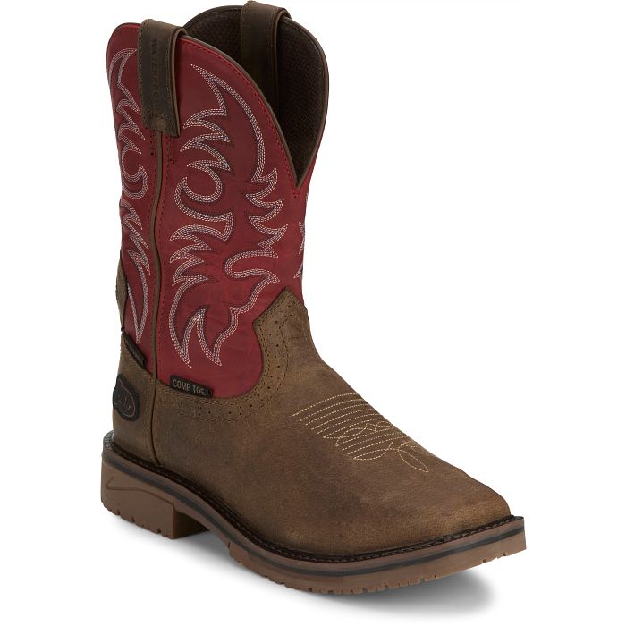 Justin Thorn 11" Waterproof Met Guard Comp Toe Boots