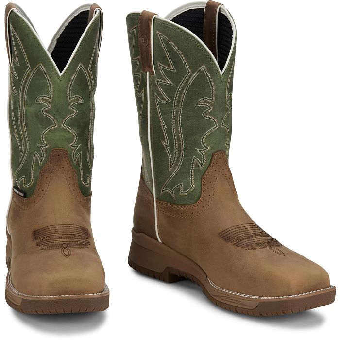Justin Nitread 11" Waterproof Nano Comp Toe Boots