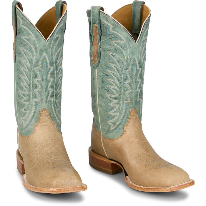 Justin Bone Burchett 13" Goat Boots