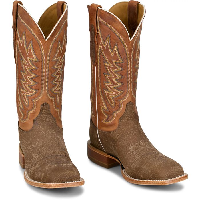 Justin Tan Cowman 13" Shrunken Shoulder Boots