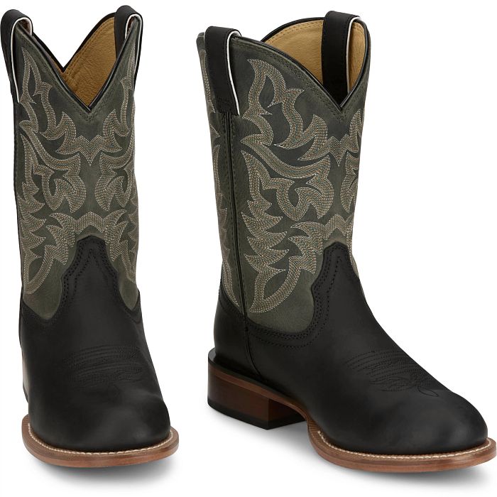 Justin Disco Man 11" Western Midnight Boots