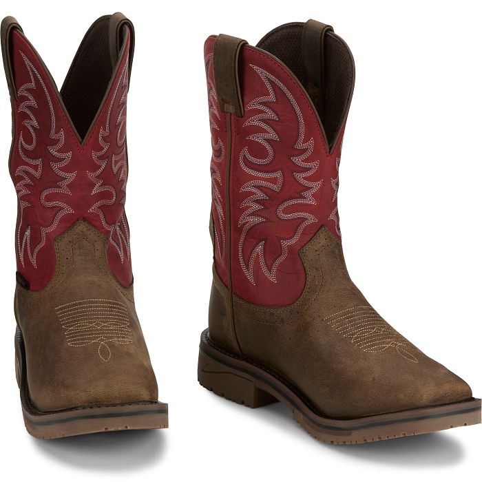 Justin Thorn 11" Waterproof Met Guard Comp Toe Boots