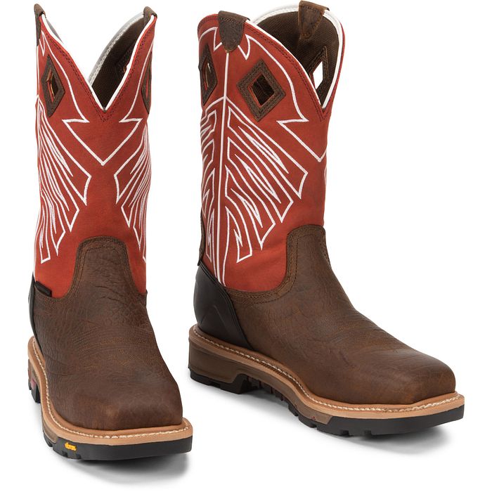 Justin Roughneck 12" Waterproof Steel Toe Boots