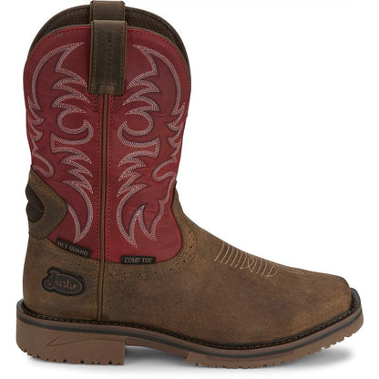 Justin Thorn 11" Waterproof Met Guard Comp Toe Boots