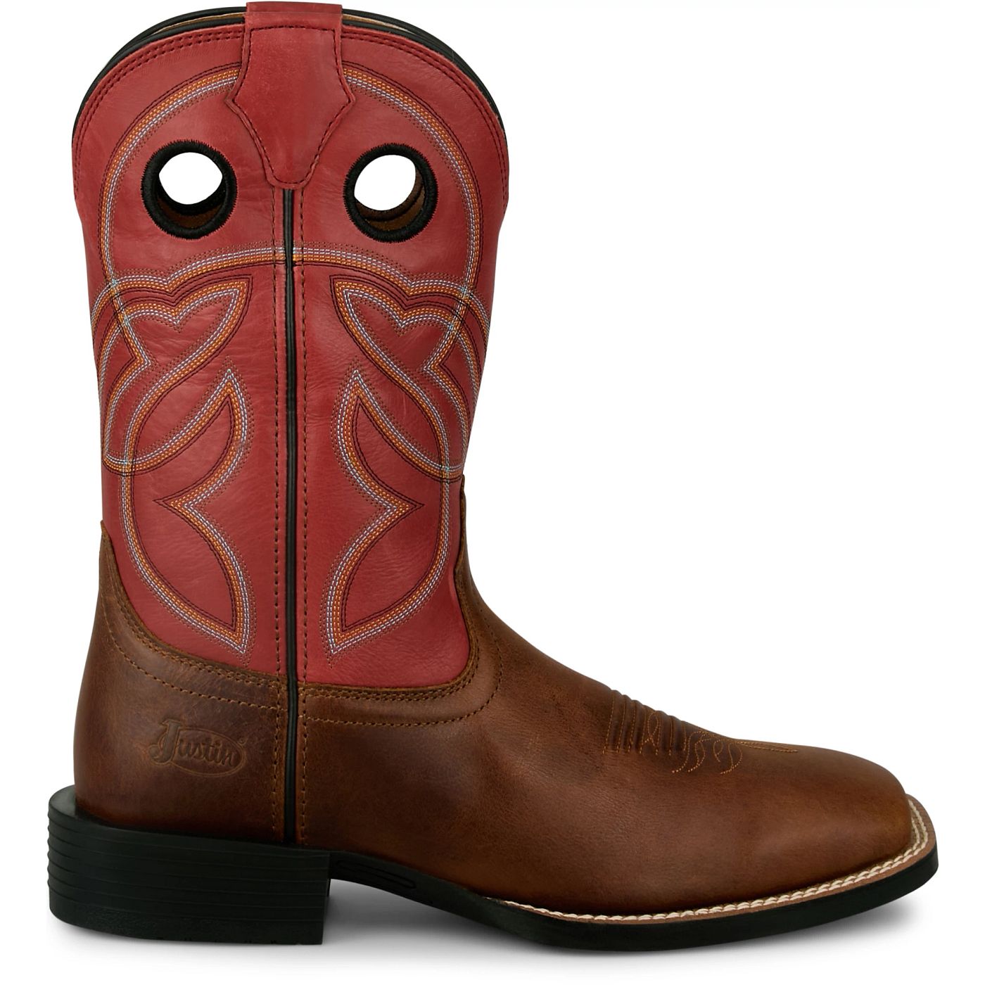 Justin Boots Red Lubbock 11" Western Boots