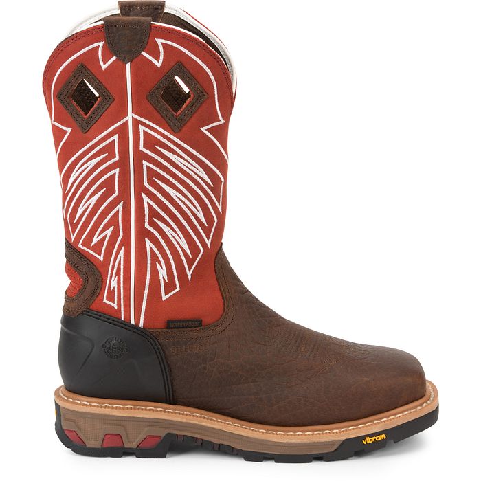 Justin Roughneck 12" Waterproof Steel Toe Boots