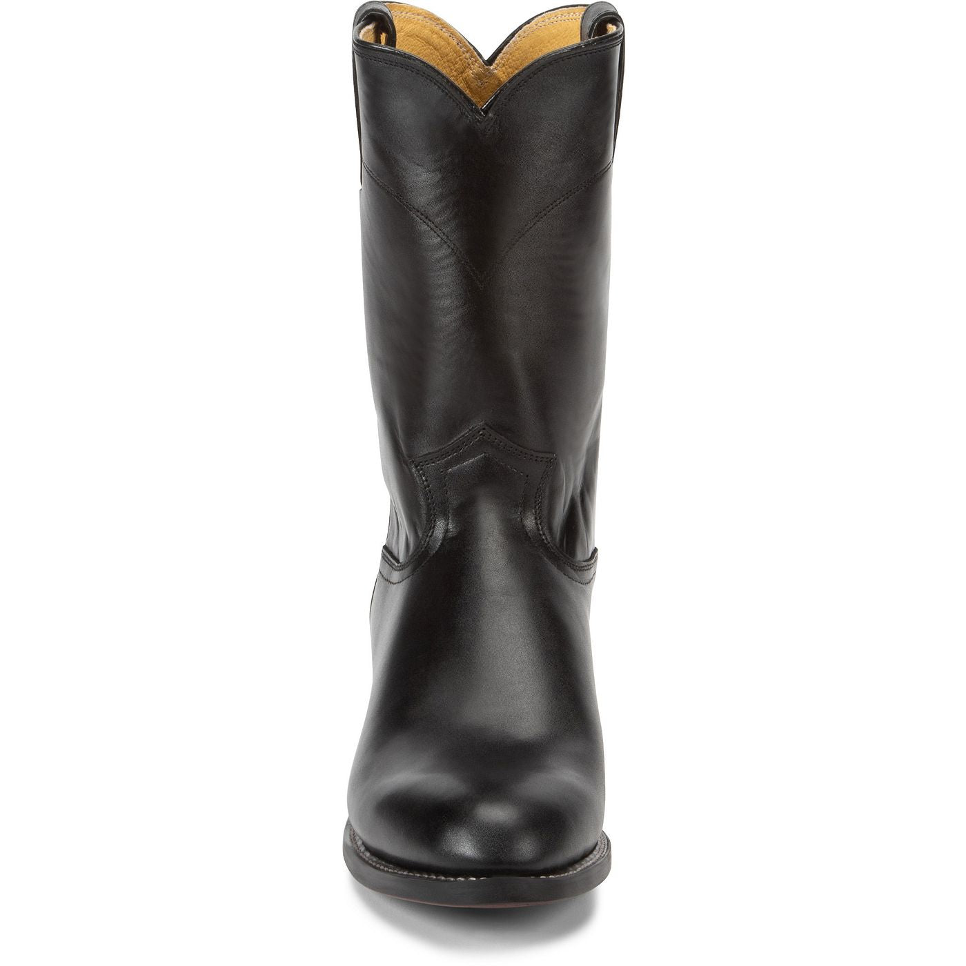 Justin Boots Black Cowhide Jackson 10" Roper Boots