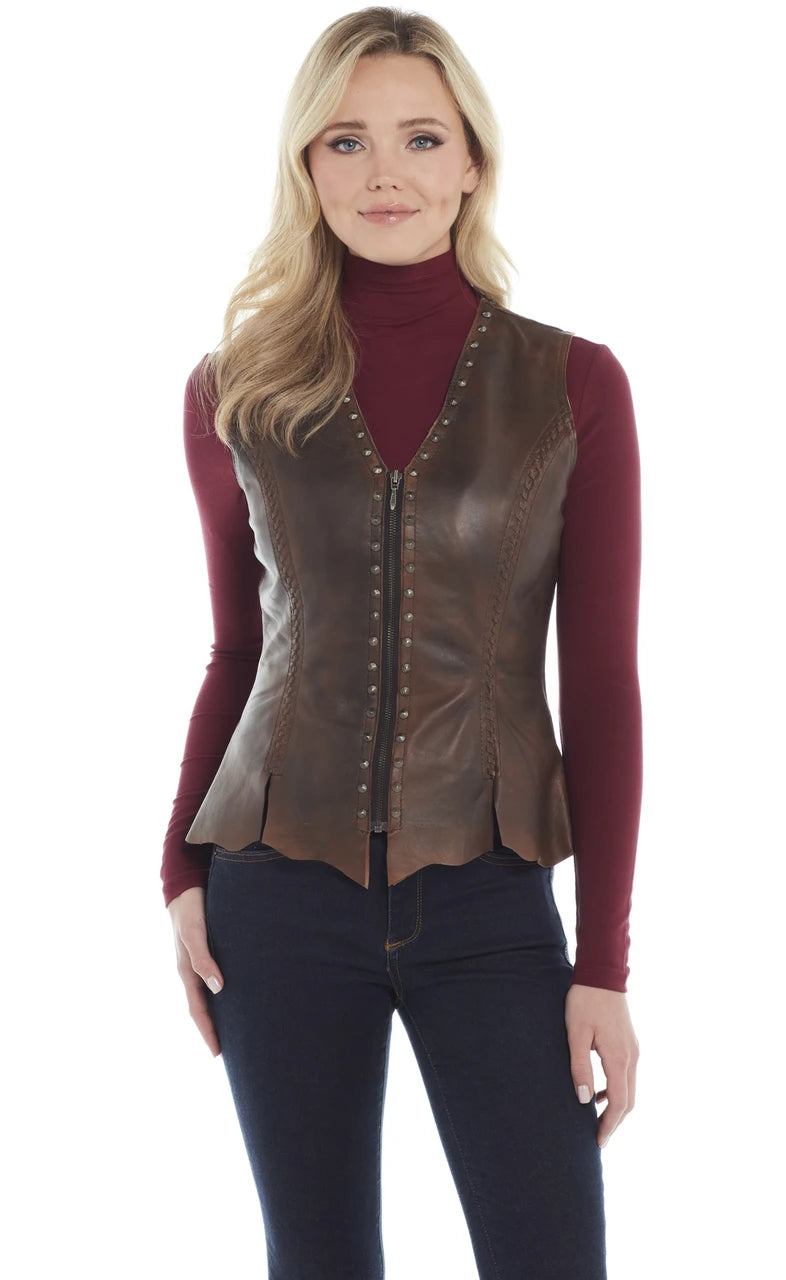 Cripple Creek Women's Genuine Leather Vest