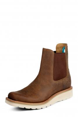 Macie Bean Swedge Distressed Bison Booties
