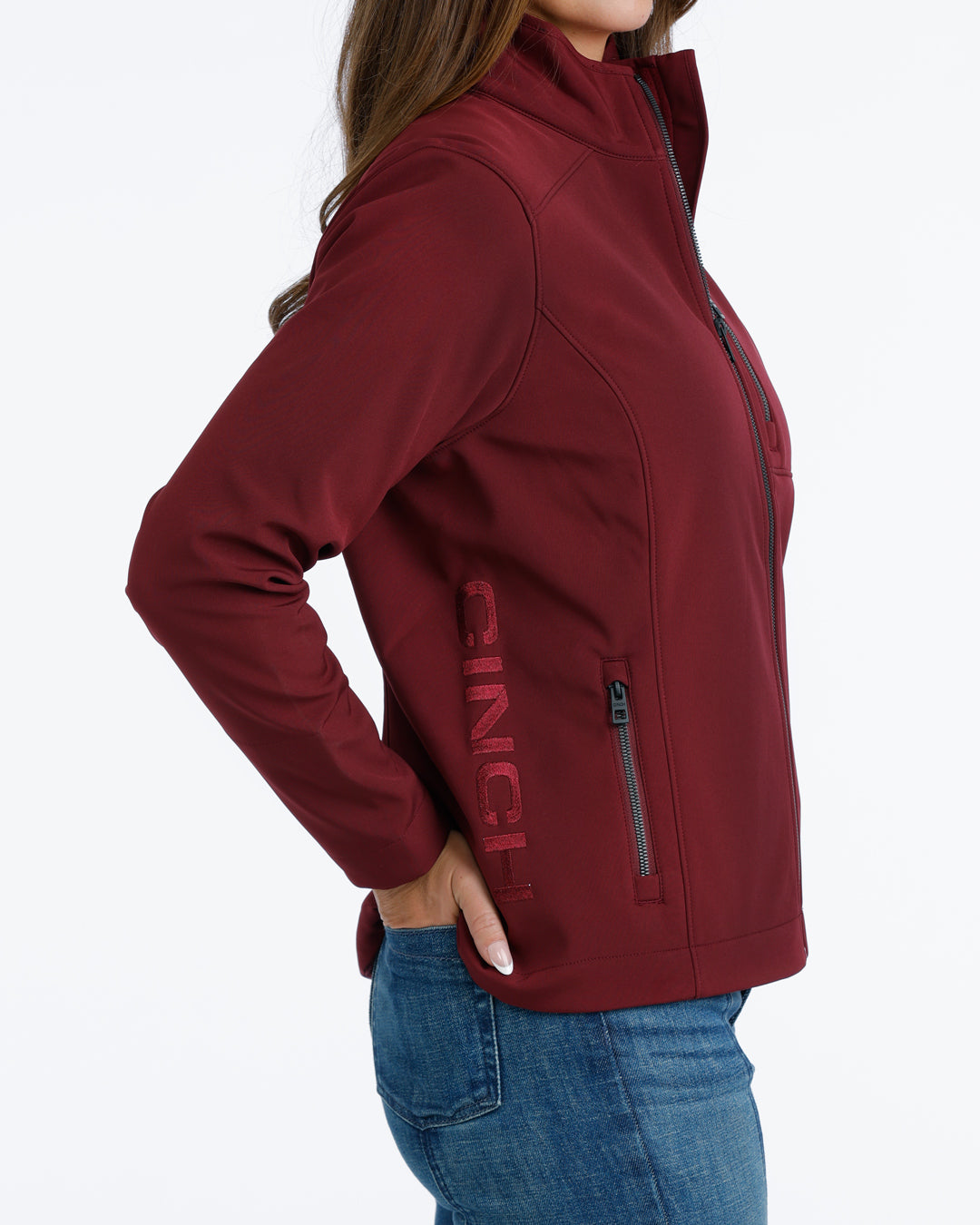 Cinch Women's Burgundy Bonded Jacket