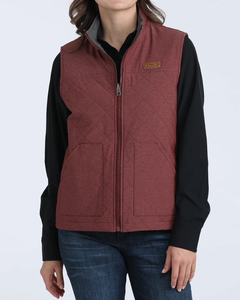 Cinch Burgundy Reversable Vest