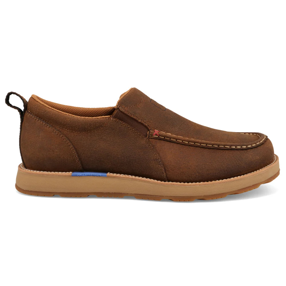 Twisted X Tawny Brown CellStretch Wedge Sole Slip-On