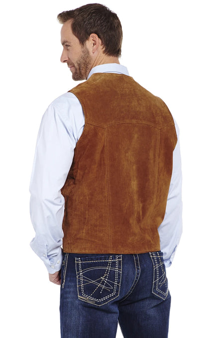 Cripple Creek Cognac Snap Front Vest