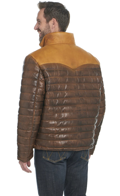 Cripple Creek Quilted Antique Leather Jacket