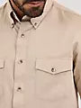 Painted Desert® Long Sleeve Button Down Lightweight Solid Twill Shirt