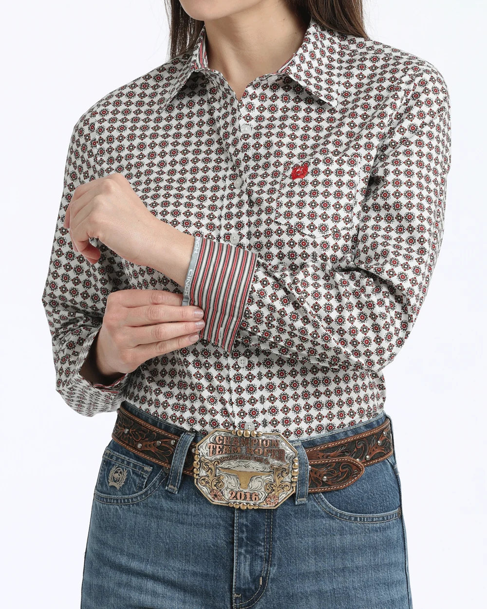 Cinch Women’s Stretch Arena Fit Button-Down Western Shirt