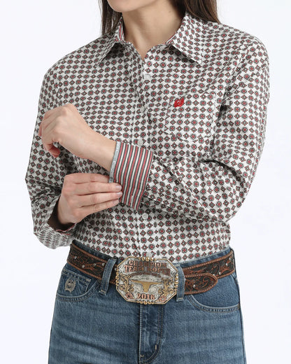 Cinch Women’s Stretch Arena Fit Button-Down Western Shirt