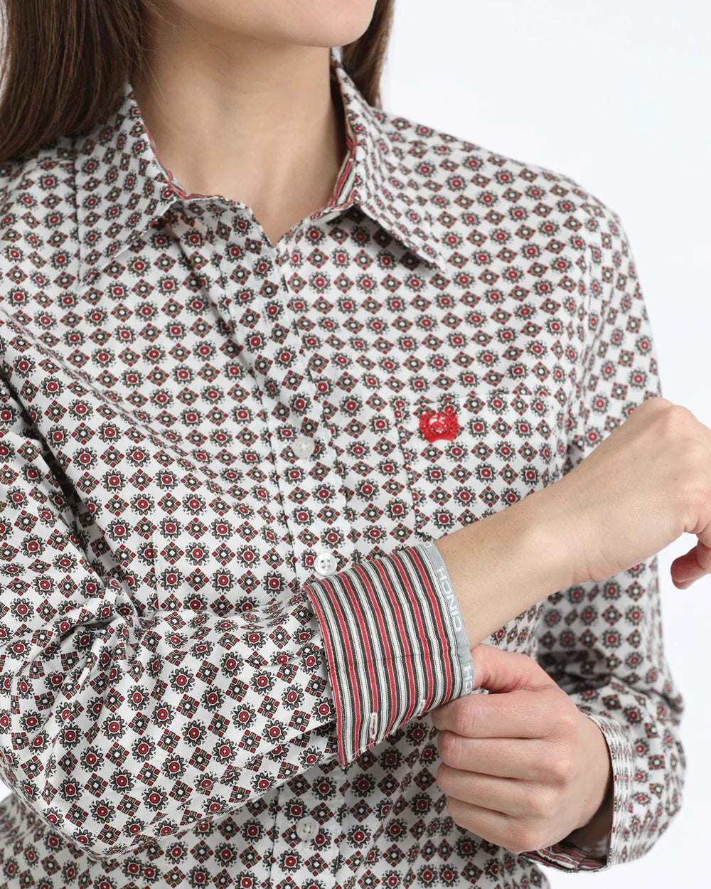 Cinch Women’s Stretch Arena Fit Button-Down Western Shirt