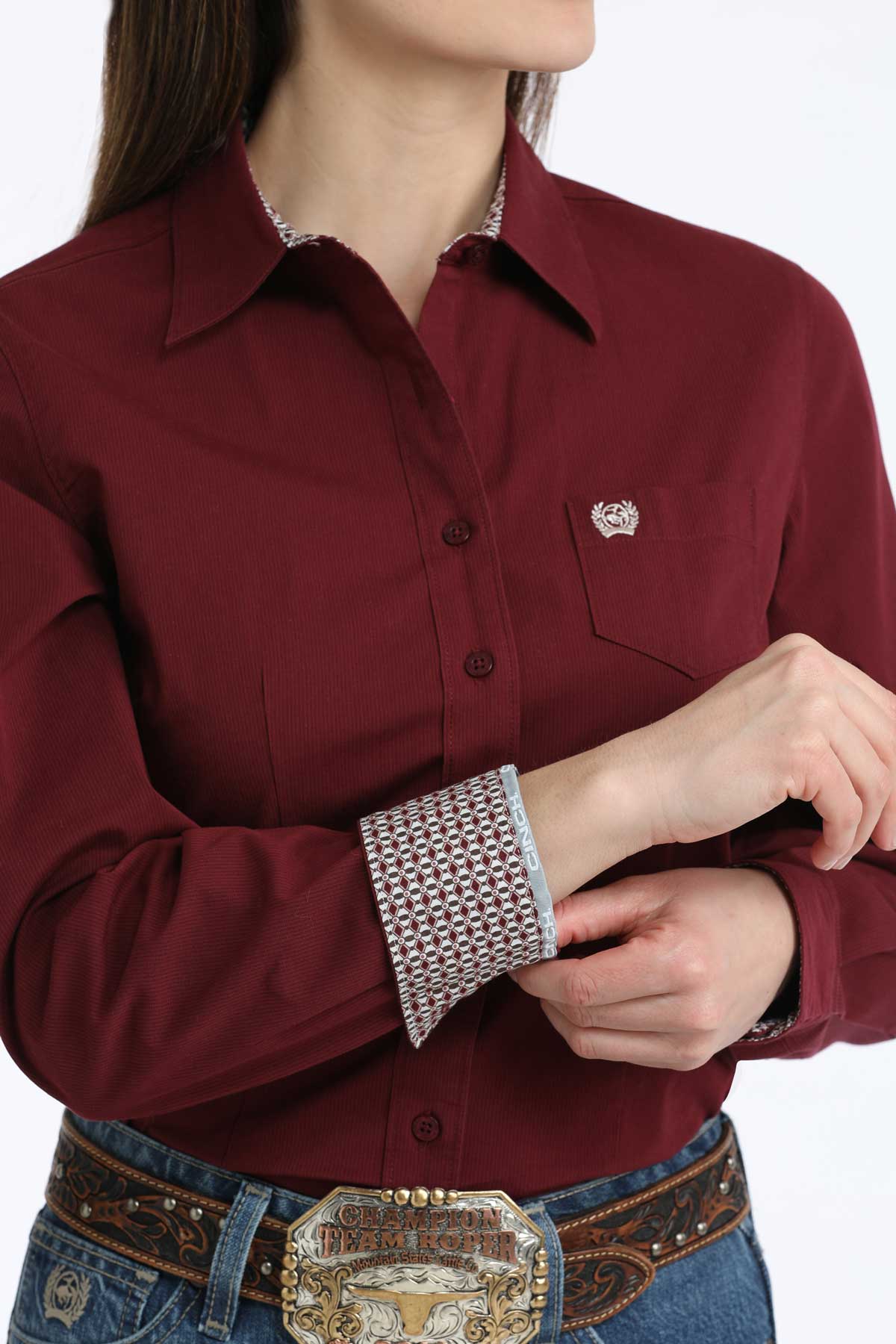 Cinch Women’s Stretch Arena Fit Button-Down Western Shirt
