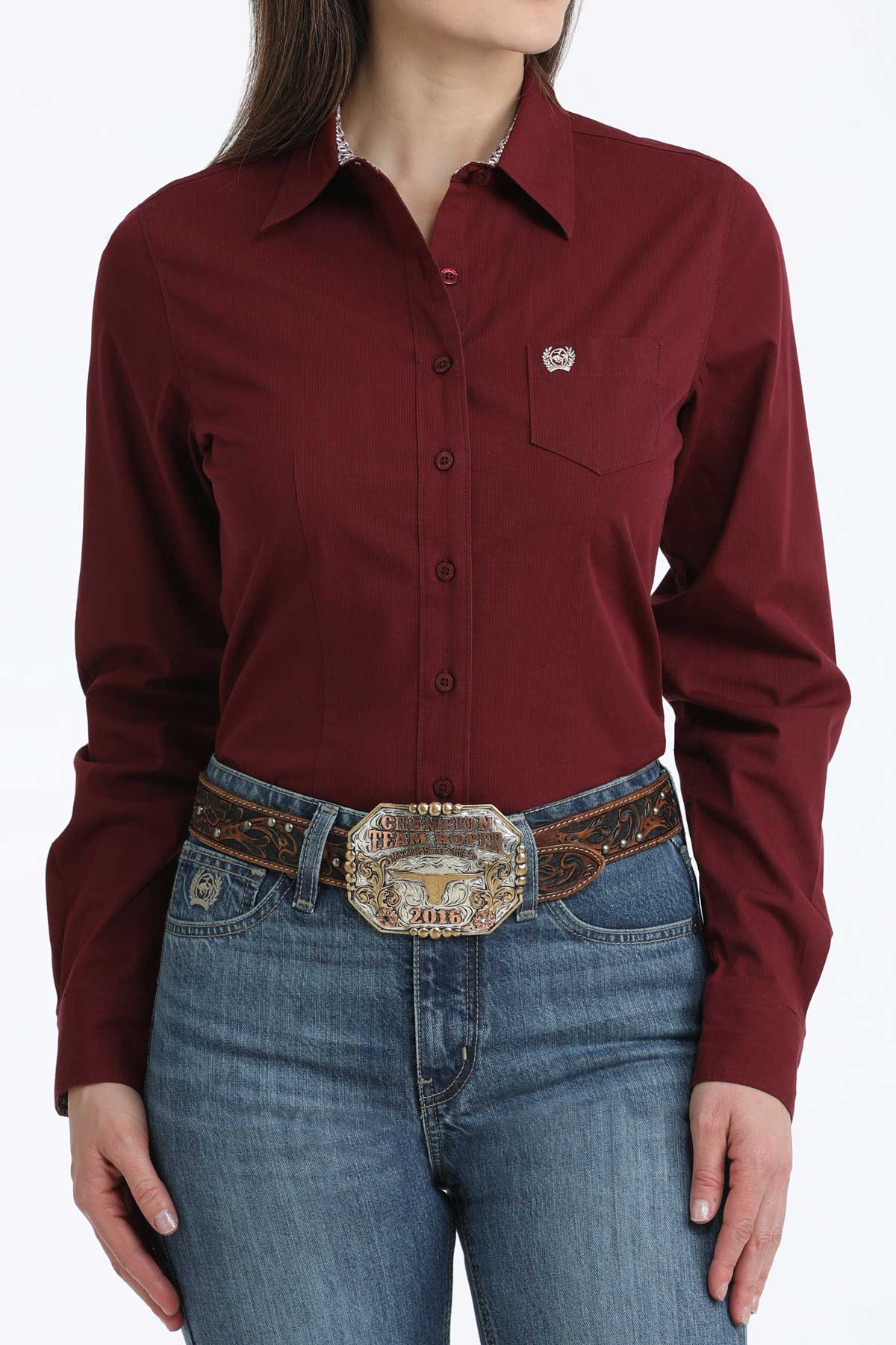 Cinch Women’s Stretch Arena Fit Button-Down Western Shirt