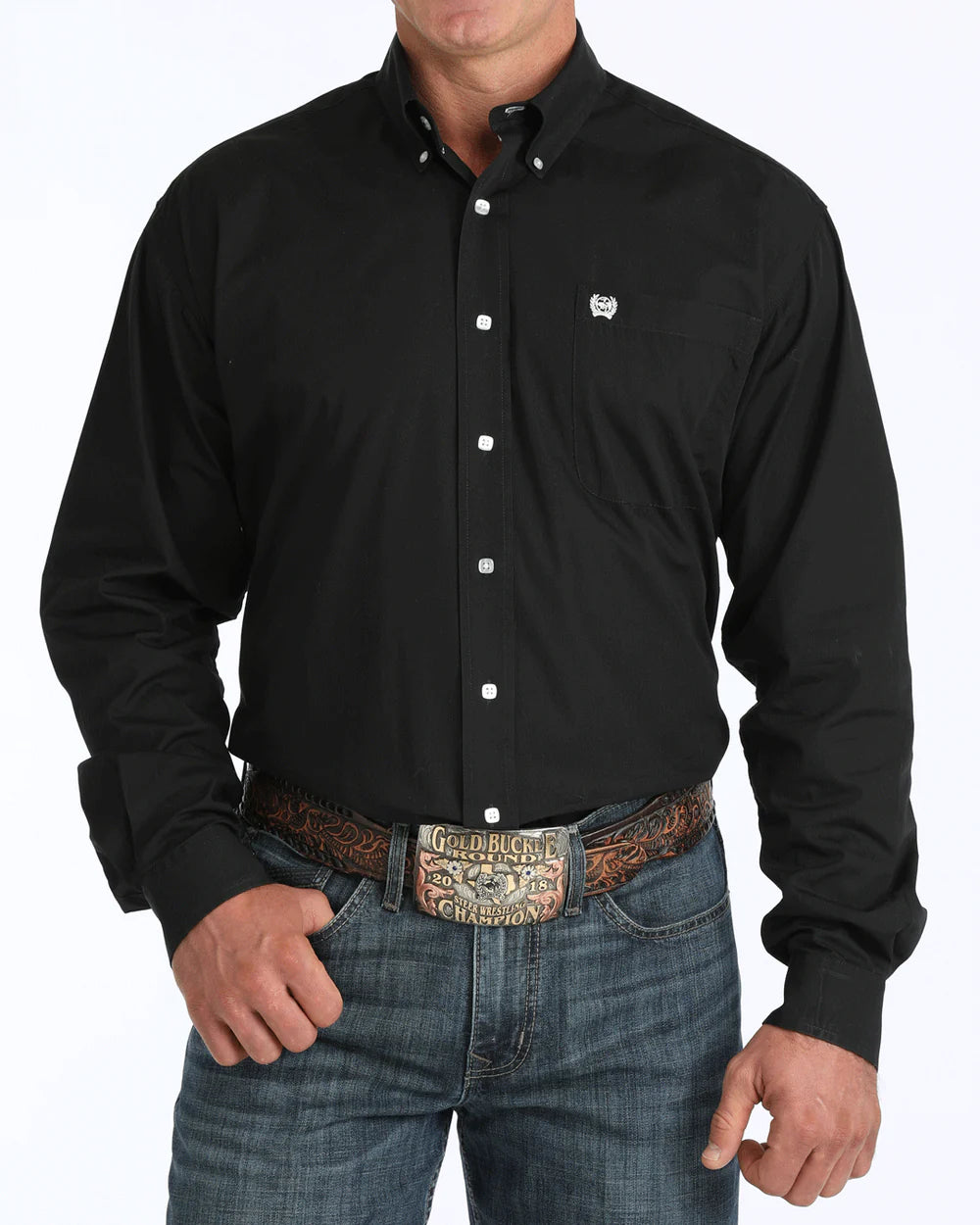 Cinch Black Button Down Western Shirt