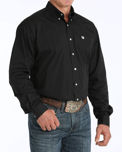 Cinch Black Button Down Western Shirt