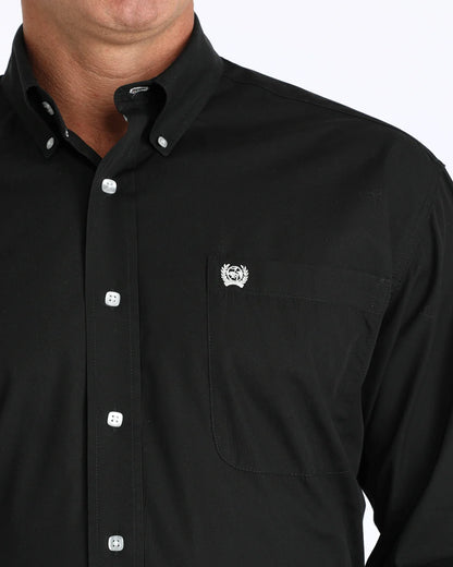 Cinch Black Button Down Western Shirt