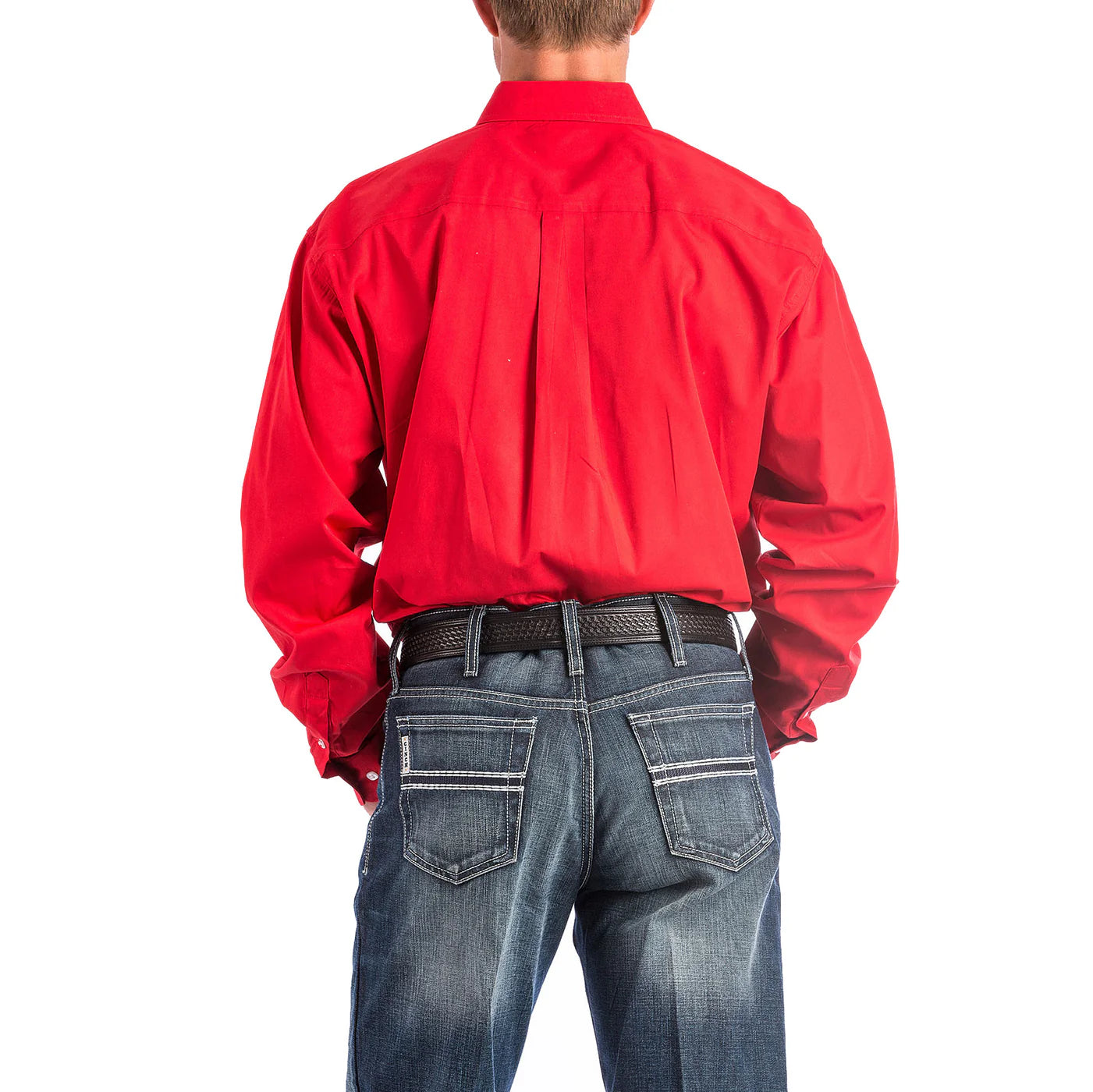 Chinch Red Button-Down Western Shirt