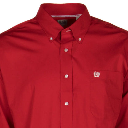 Chinch Red Button-Down Western Shirt