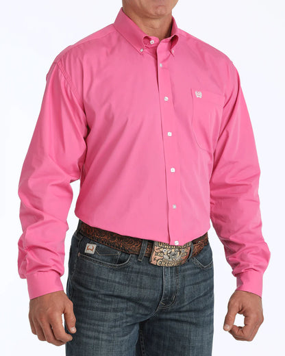 Cinch Pink Button Down Western Shirt