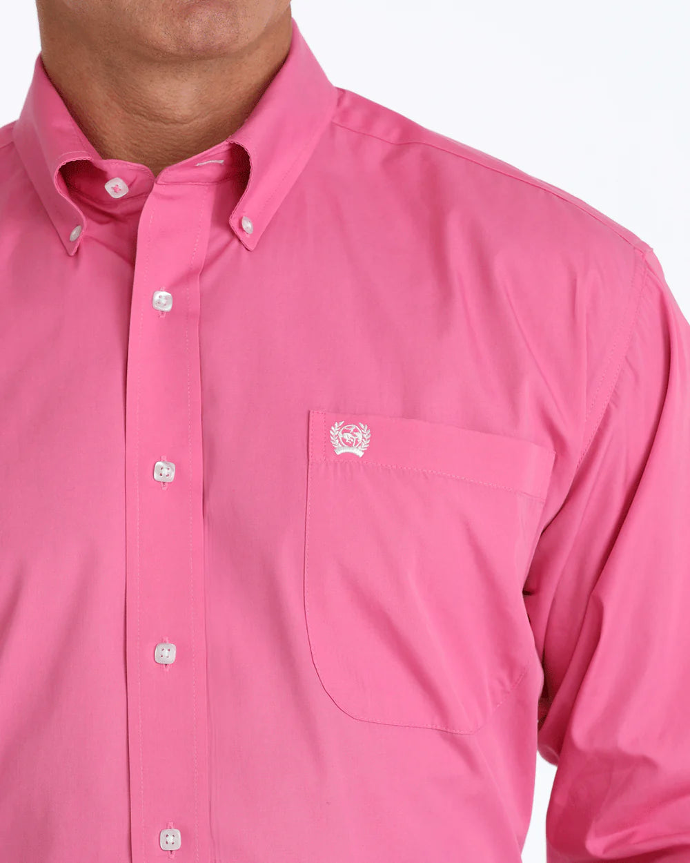 Cinch Pink Button Down Western Shirt