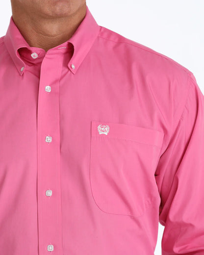 Cinch Pink Button Down Western Shirt